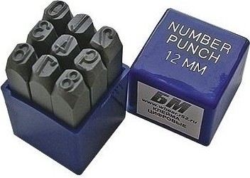 Набор ударных клейм БМ 12 мм, цифровые 650112 650112