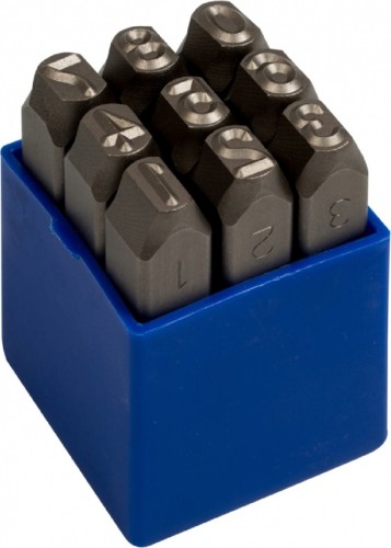 Набор ударных клейм KING TONY 11409SQ06 6 мм, цифры, 9 предметов