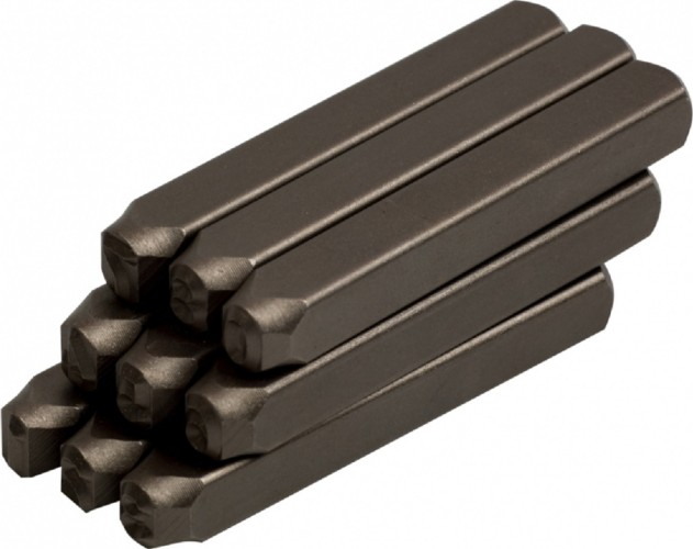 Набор ударных клейм KING TONY 11409SQ04 4 мм, цифры, 9 предметов - изображение 2