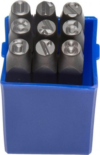 Набор ударных клейм ЗУБР ПРОФЕССИОНАЛ цифровые арабские, шрифт 8мм 21501-08_z01