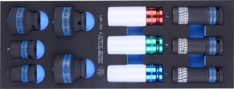 Набор ударных торцевых головок KING TONY 11 предметов ложемент 9-4401MPV 9-4401MPV