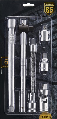 Набор удлинителей BERGER BG2091 1/2" 6 пр.