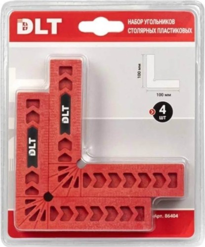 Набор угольников DLT 86404 столярных пластиковых, 4 шт. - изображение 3