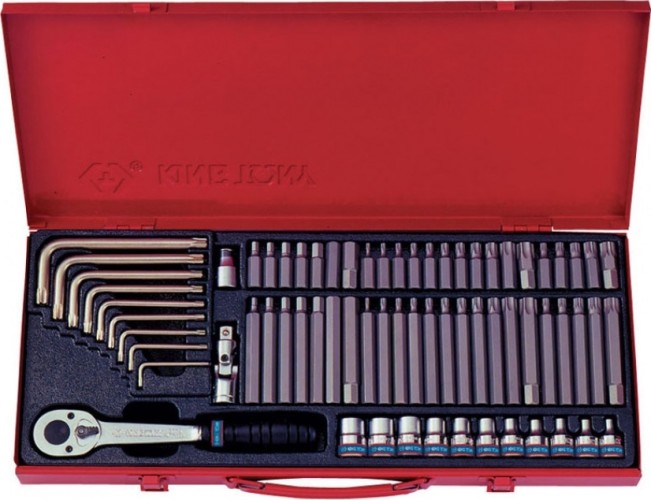 Набор вставок KING TONY 5169PR 69 предметов, TORX, SPLINE, шестигранники