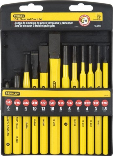 Набор выколоток и зубил STANLEY 4-18-299 12 предметов - изображение 2