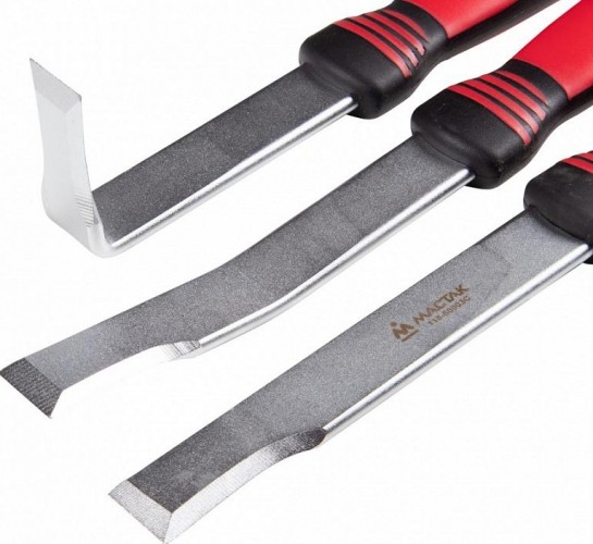 Набор зубил для расшивки кузовных швов и панелей МАСТАК 118-50003C 3 предмета, кейс - изображение 2