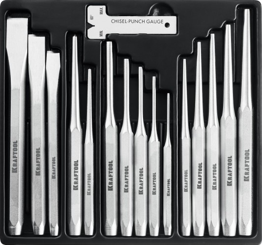 Набор зубил и кернеров KRAFTOOL GRAND-15 15 пред. 21075-H15 - изображение 2