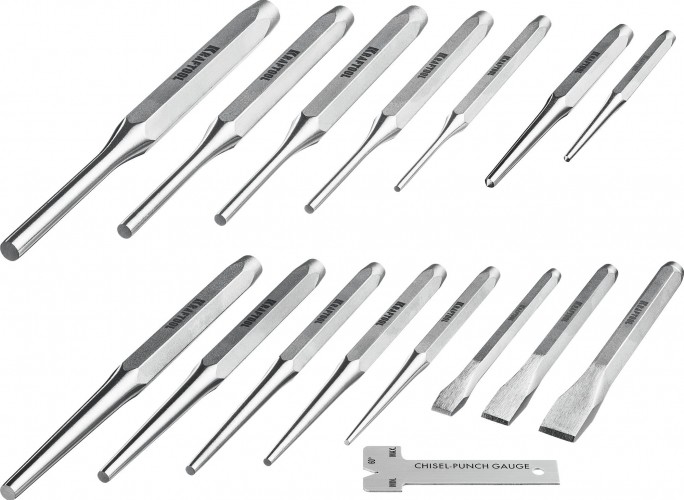 Набор зубил и кернеров KRAFTOOL GRAND-15 15 пред. 21075-H15