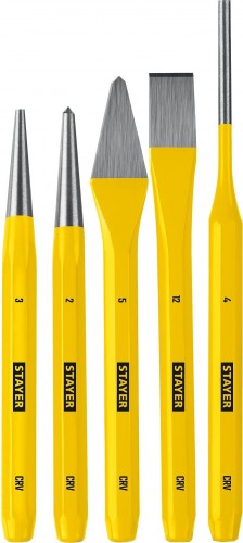 Набор зубил и кернеров STAYER 21077-H5 HERCULES в пластиковом держателе, 5 пр. - изображение 2