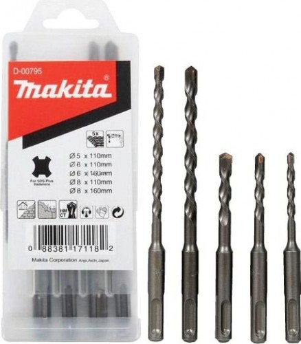 Наборы буров SDS-plus MAKITA 5 предметов D-00795 D-00795
