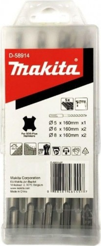 Наборы буров SDS-plus MAKITA 5 предметов D-58914 D-58914