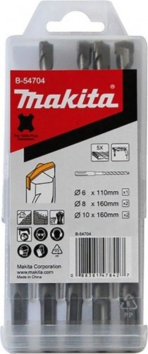 Наборы буров SDS-plus MAKITA Centering Tip, 5 предметов B-54704 B-54704