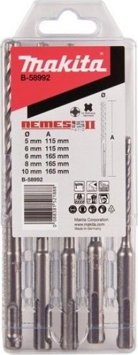 Наборы буров SDS-plus MAKITA Nemesis II, 5 предметов  B-58992 B-58992