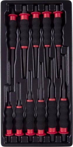 Наборы выколоток, бородков и кернеров KING TONY 9-1011GP ложемент, 11 предметов