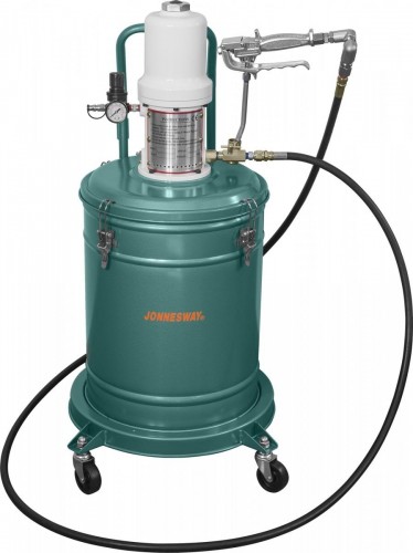 Нагнетатель консистентной смазки JONNESWAY AE300072 пневматический 30 литров 048619