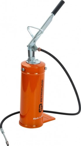 Нагнетатель смазки Petropump PP210011 ручной емкостью 8 кг, 150 бар, эконом версия
