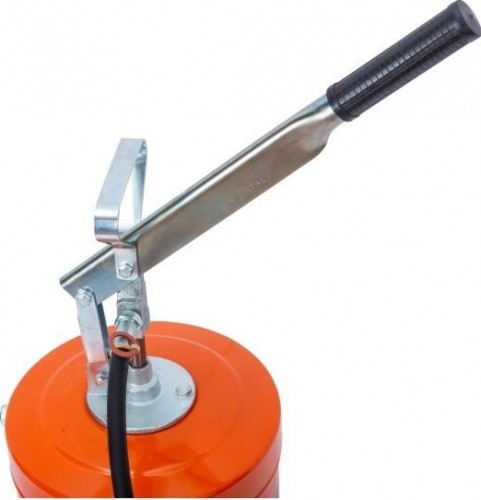 Нагнетатель смазки Petropump PP210014 ручной емкостью 16 кг с тележкой, 150 бар, эконом - изображение 3