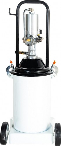 Нагнетатель смазки Unilube UG7500 пневматический (50:1) с емкостью 12 кг, шланг - изображение 2