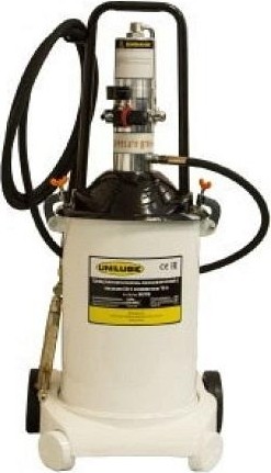 Нагнетатель смазки Unilube UG7518 пневматический (50:1) с емкостью 18 кг, шланг