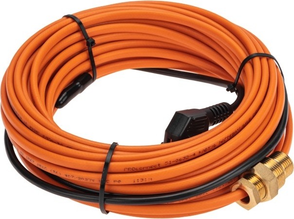 Нагревательный кабель Proconnect 51-0606-4 саморегулирующийся пищевой, 15 м