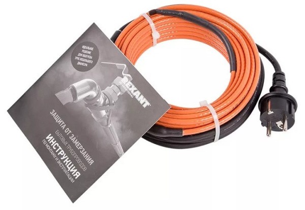 Нагревательный кабель REXANT 10HTM2-CT саморегулирующийся, пищевой (в трубу) 4м/40Вт 51-0602