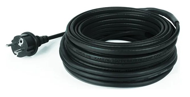 Нагревательный кабель REXANT POWER Line 30SRL-2CR саморегулирующийся на трубу 15м/450Вт 51-0658