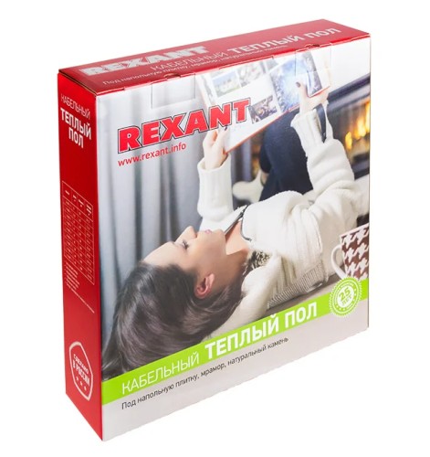 Нагревательный кабель REXANT Slim RNB -70-1250 тонкий кабель под плитку, двухжильный, 70м 51-0506-3