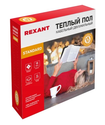 Нагревательный кабель REXANT Standard RND -30-450 (в стяжку) двухжильный 51-0514-3 - изображение 3