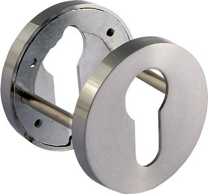 Накладка дверная НОРА-М НК-A Slim на цилиндр "Матовый никель" 18654