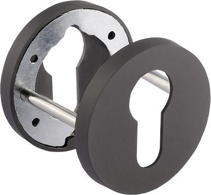 Накладка дверная НОРА-М НК-A Slim на цилиндр "Графит" 18655