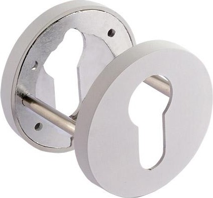 Накладка дверная НОРА-М НК-A Slim на цилиндр "Белая" 18657