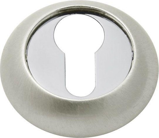 Накладка дверная НОРА-М НК-A на цилиндр "Матовый никель" 7645