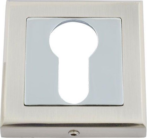 Накладка дверная НОРА-М НК-К на цилиндр "Матовый никель" 15496