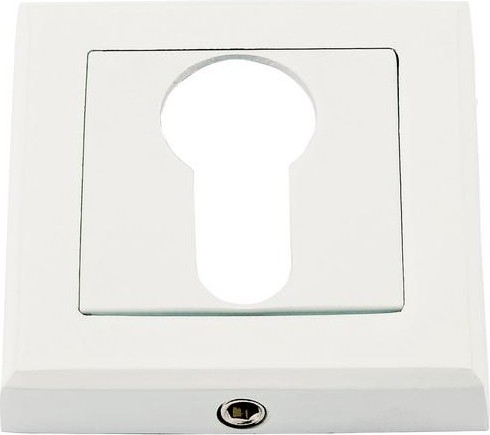 Накладка дверная НОРА-М НК-К на цилиндр "Белая" 17251