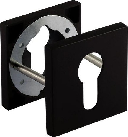 Накладка дверная НОРА-М НК-К Slim на цилиндр "Черная" 18646