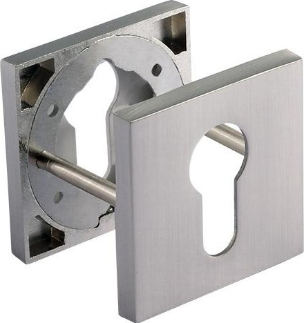 Накладка дверная НОРА-М НК-К Slim на цилиндр "Матовый никель" 18644