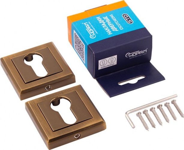 Накладка дверная НОРА-М НК-К на цилиндр "Матовый кофе" 15942 - изображение 2