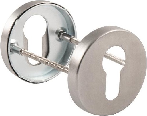 Накладка дверная НОРА-М ПП на цилин.для противопожар.двер."Нержавеющая сталь" 18500