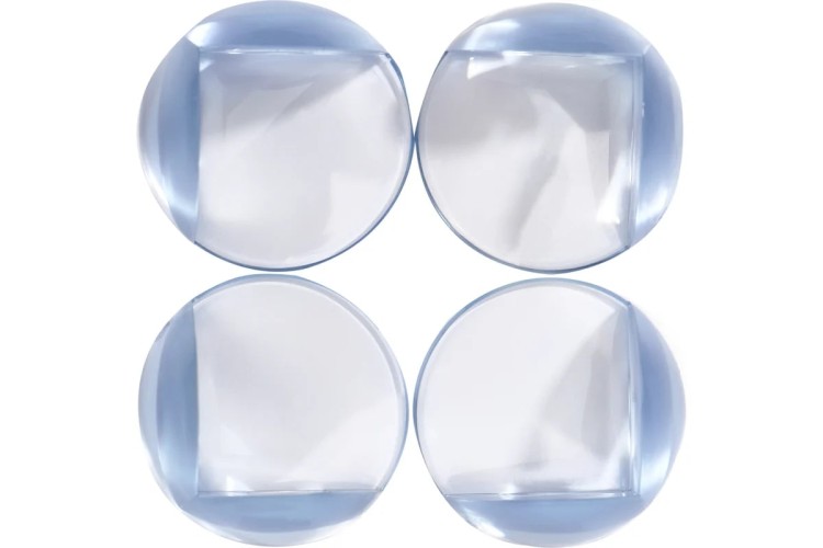 Накладки-протекторы для мебели Halsa HLS-S-102  круглые прозрачные 43x43x24мм 4 шт HLS-S-102 - изображение 2
