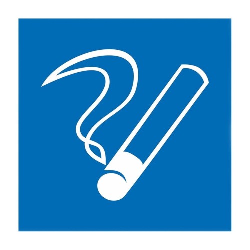 Наклейка REXANT 56-0033 ( уп. 5 штук ) "Место курения" 200х200 мм 56-0033