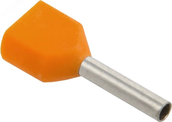 Наконечник IEK НШВИ 0.5-8 оранж. (уп.100шт)  UTE10-D1-8-100