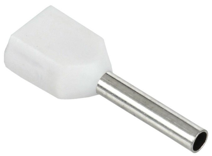 Наконечник IEK НШВИ 0.75-10 бел. (уп.20шт)  UTE10-4-D2-1-100