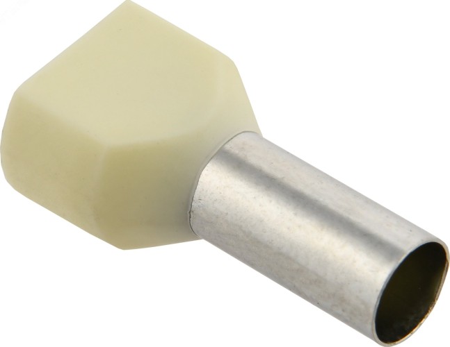 Наконечник IEK НШВИ 10-14 сл. кость (уп.100шт)  UTE10-D10-0-100