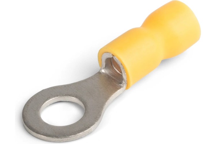 Наконечник КВТ НКИ 6.0–6 кабельный кольцевой изолированный 91004