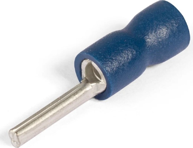 Наконечник КВТ НШКИ 2.5–12 кабельный штыревой круглый изолированный 91011