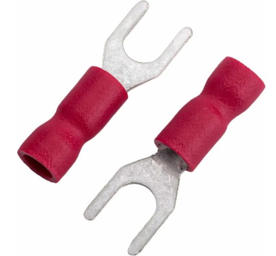 Наконечник КВТ НВИ 1.5–4 кабельный вилочный изолированный 91007