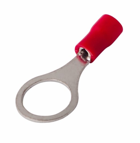Наконечник REXANT 08-0017 ( уп 100 шт ) кольцевой изолированный ø 10.5 мм 0.5-1.5 мм² крас 08-0017