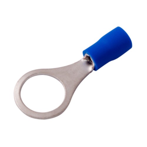 Наконечник REXANT 08-0037 ( уп 100 шт ) кольцевой изолированный ø 10.5 мм 1.5-2.5 мм² сини 08-0037