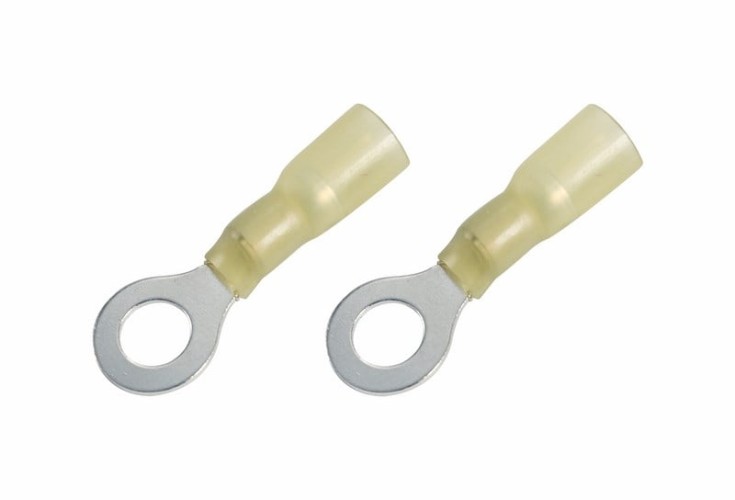 Наконечник REXANT 08-0059 ( уп 100 шт ) желтый кольцевой термоусаживаемый ø 8.4 мм 4-6 мм 08-0059