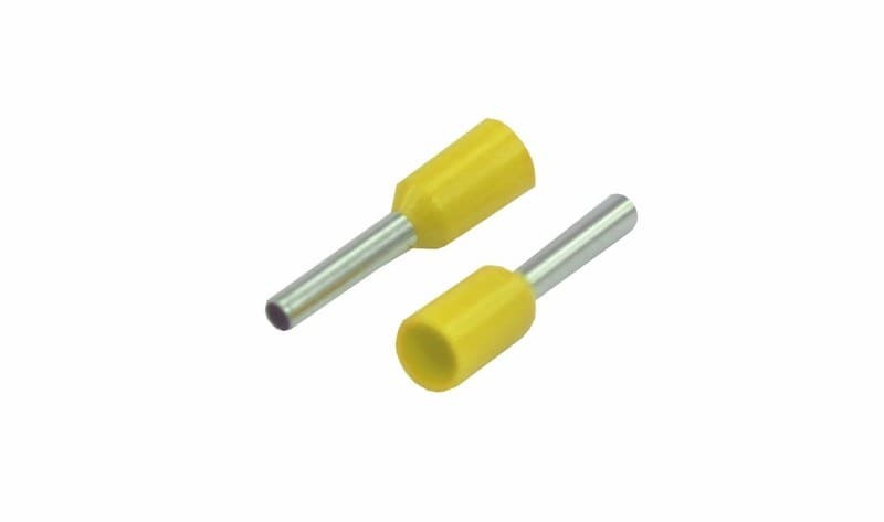 Наконечник REXANT 08-0813 ( уп. 100 шт ) F-8 мм 1 мм² (НШВи 1.0-8) желтый 08-0813